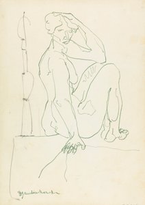 Sitzende weibliche Figur