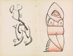 Studie für eine figürliche Skulptur, kauernde Figur von Henri Gaudier Brzeska
