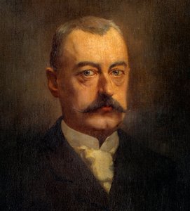 Detail des Porträts von Pierre Waldeck Rousseau (1846-1904) Politiker Gemälde von Henri Gervex (1852-1929) 19. Jahrhundert von Henri Gervex