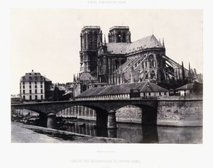 Kirche Notre-Dame, XII. Jahrhundert, ca. 1852 von Henri Jean Louis (attr.to) Le Secq