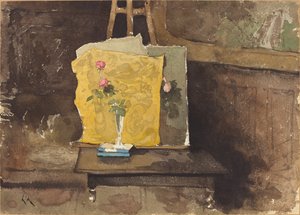 Eine Ecke eines Ateliers von Henri Joseph Harpignies