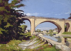 Le Pont Canal a Briare, 1888