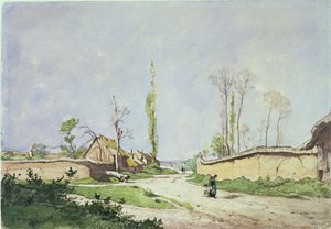 Ein Dorfweg, Oiseme, 1888