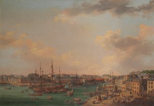 Der äußere Hafen von Brest, 1773 von Henri Joseph Van Blarenberghe