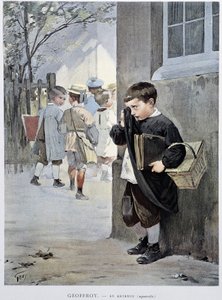 In Gewahrsam - Aquarell von Geoffroy in „Le Figaro Illustré“, Mai 1901