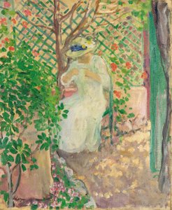 Marthe Lebasque in der Laube