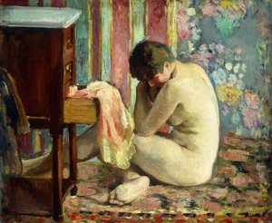 Akt mit rosa Hemd, 1926