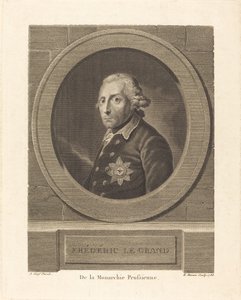 Friedrich der Große, König von Preußen von Henri Marais after Anton Graff