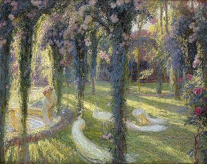 Die Nymphen im Garten; Les Nymphes dans un Jardin