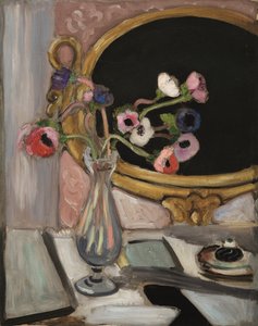 Anemonen mit einem schwarzen Spiegel von Henri Matisse