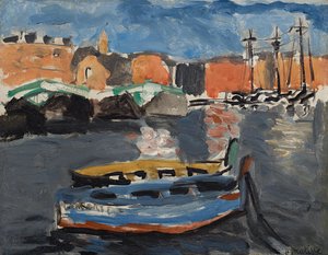 Getarntes Boot im Hafen von Marseille von Henri Matisse