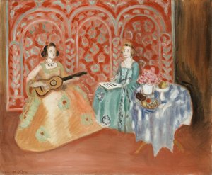 Innenraum - Zwei Figuren (Musiker) von Henri Matisse