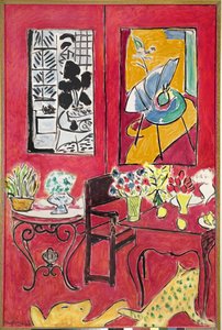 Großes rotes Interieur von Henri Matisse