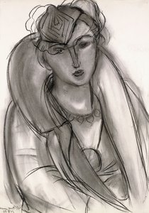 Lydia (Studie für Porträt in blauer Jacke) von Henri Matisse