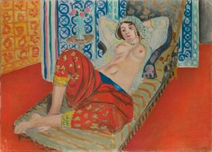 Odaliske in roten Hosen von Henri Matisse