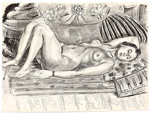Liegender Akt auf einem Brasero von Henri Matisse