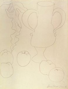 Stillleben mit Krug und Pfirsichen von Henri Matisse