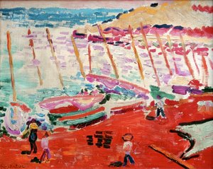 Der rote Strand, Collioure, Sommer 1905 von Henri Matisse