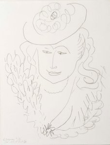 Frau mit Hut