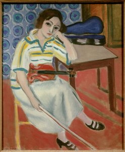 Frau mit Geige 1921-22 von Henri Matisse