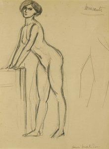 Stehendes junges Mädchen, um 1908-10 von Henri Matisse