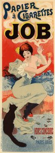 Werbeplakat für das Seidenpapier Job, ca. 1900