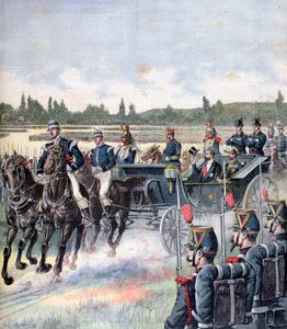 Ankunft des Präsidenten der Republik, Militärparade, 14. Juli 1891 von Henri Meyer