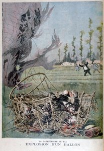 Ballonexplosion in Hal, Belgien, 1895 von Henri Meyer