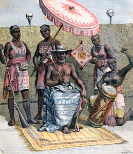 Behanzin, König von Dahomey, 1892
