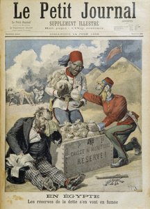 Ägypten: Schuldenreserven gehen in Rauch auf - in „Le Petite Journal“ vom 14.06.1896 von Henri Meyer
