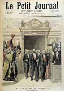 Das Jubiläum von M. Pasteur an der Sorbonne - in „Le Petite Journal“ vom 14.01.1893