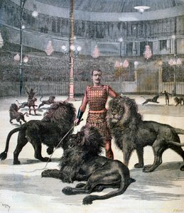 Löwenbändigung im Lhippodrome, Paris, 1891
