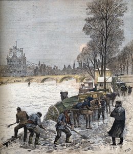 Paris unter dem Schnee 1895, Kleines Journal von 1895 (Gravur)