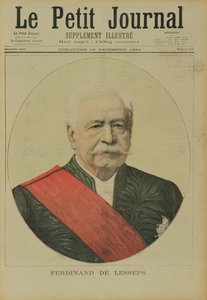 Porträt von Ferdinand Marie de Lesseps (1805-94) aus Le Petit Journal, 16. Dezember 1894