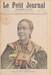 Porträt von Taytu Betul (ca. 1851-1918), Kaiserin von Äthiopien, aus 