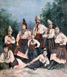 Russische Sänger, 1891 von Henri Meyer