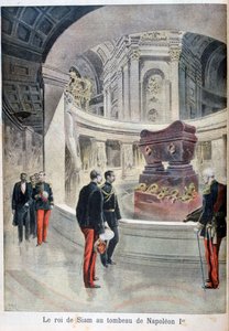 Der König von Siam am Grab von Napoleon I., Paris, 1897