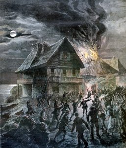 Der Aufstand auf der Insel Sercq, 1892 von Henri Meyer