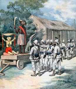 Das Idol des Krieges, Kana, Dahomey, Afrika, 1892