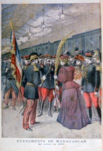 Die Rückkehr des 200. Regiments aus Madagaskar, 1896