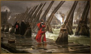 Richelieu auf dem Damm von La Rochelle