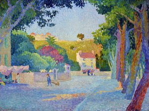 Place des Lices in Saint-Tropez von Henri Person