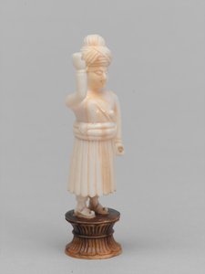 Schwarzer Bauer, Schachfigur, Indien, um 1820 von Henri Renaud