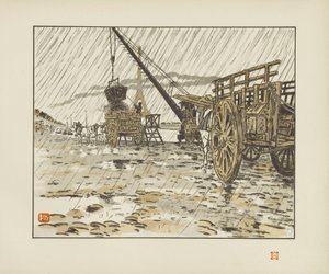 Vom Quai de Passy, im Regen [Die sechsunddreißig Ansichten des Eiffelturms]
