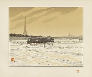 Vom Quai de la Conférence [Die sechsunddreißig Ansichten des Eiffelturms] von Henri Rivière