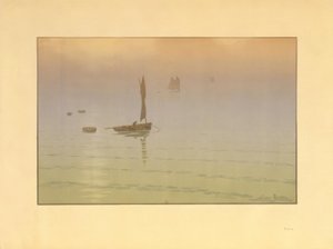 Nebel auf dem Meer von Henri Rivière