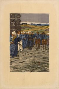 Die Vergebung von Sainte-Anne-la-Palud von Henri Rivière