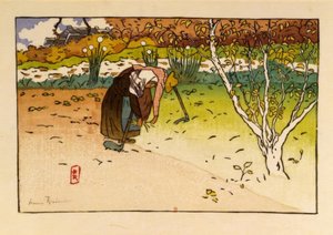 Gemüsegarten in der Ville-Hue (Saint-Briac) von Henri Rivière