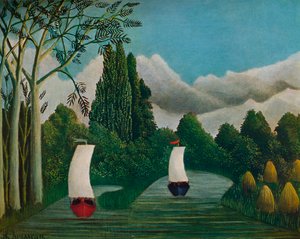 Ufer der Oise, 1905 von Henri Rousseau