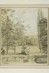 Fluss- und Parklandschaft